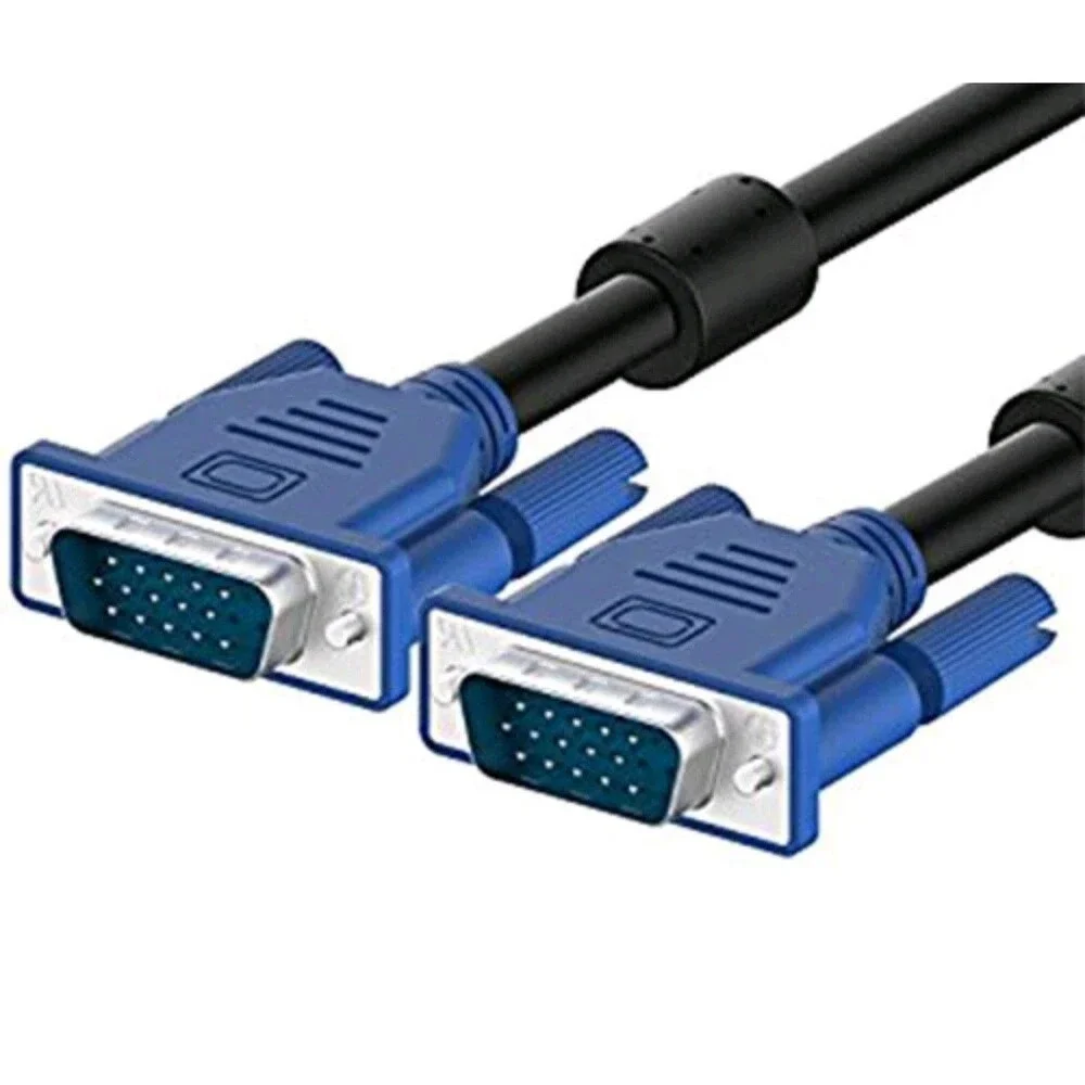 x2 Super SVGA/VGA Monitor Male to Male Extension Cable, 6ft - (Blue)